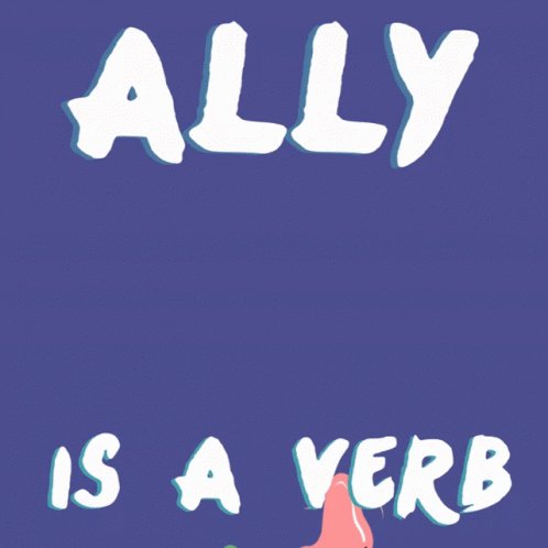 Lgbt ally is a verb GIF