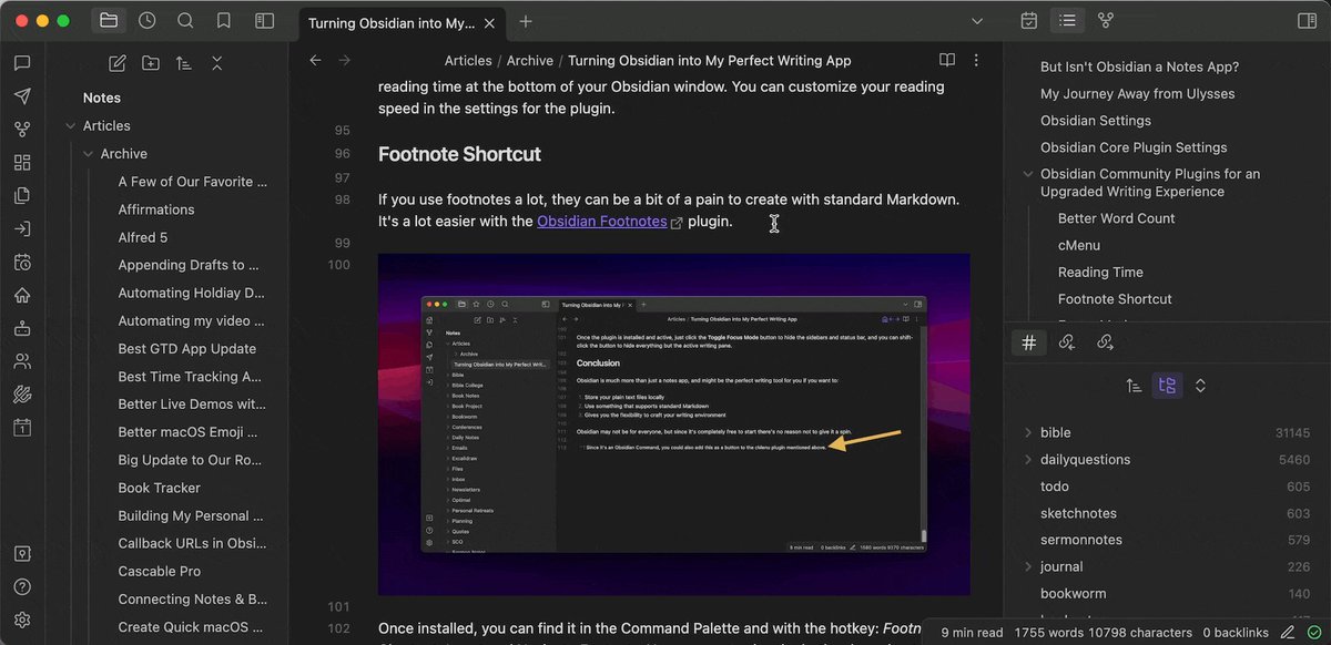 Footnotes in Obsidian