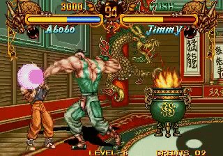 Double Dragon (Neo Geo/Arcade) - Abobo - PLAYTHROUGH 