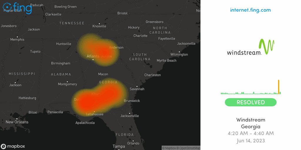 Fing Alert on Twitter " Moderate outage ended 