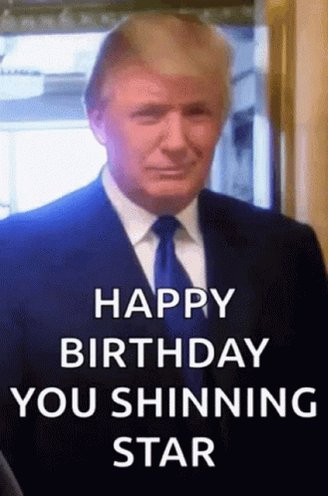 Happy birthday Pres Donald Trump! 