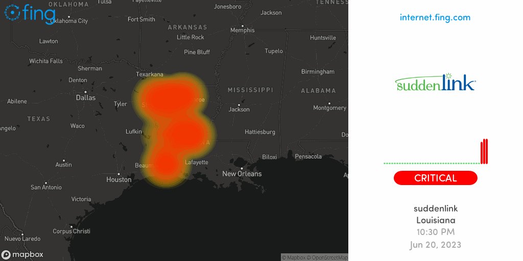 Fing Alert on Twitter "⚡ Critical outage detected