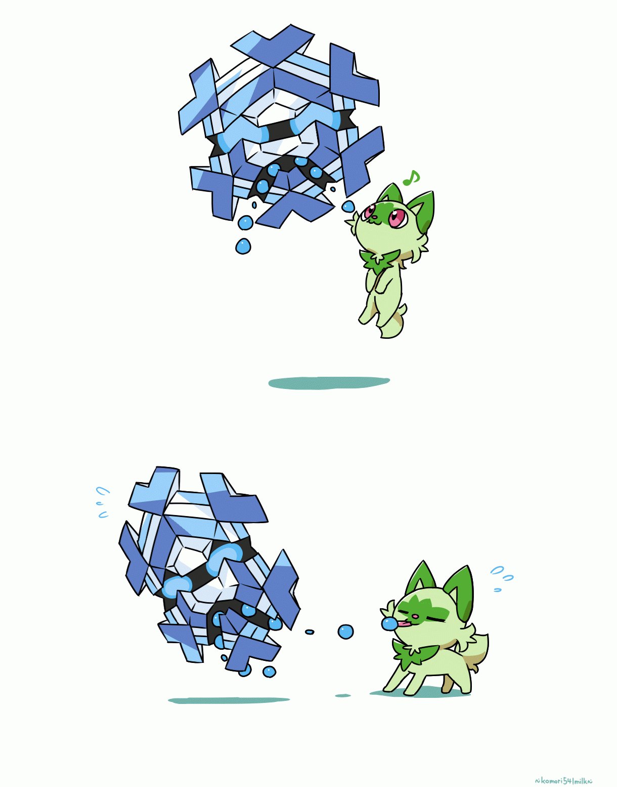 ポケモン - みるく ポケモン』ピクセルアートをデザイン！チャームが付きの「明治
