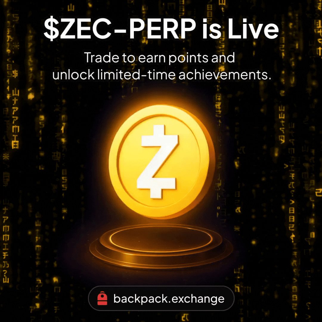 $ZEC-PERP is Live on Backpack Exchange