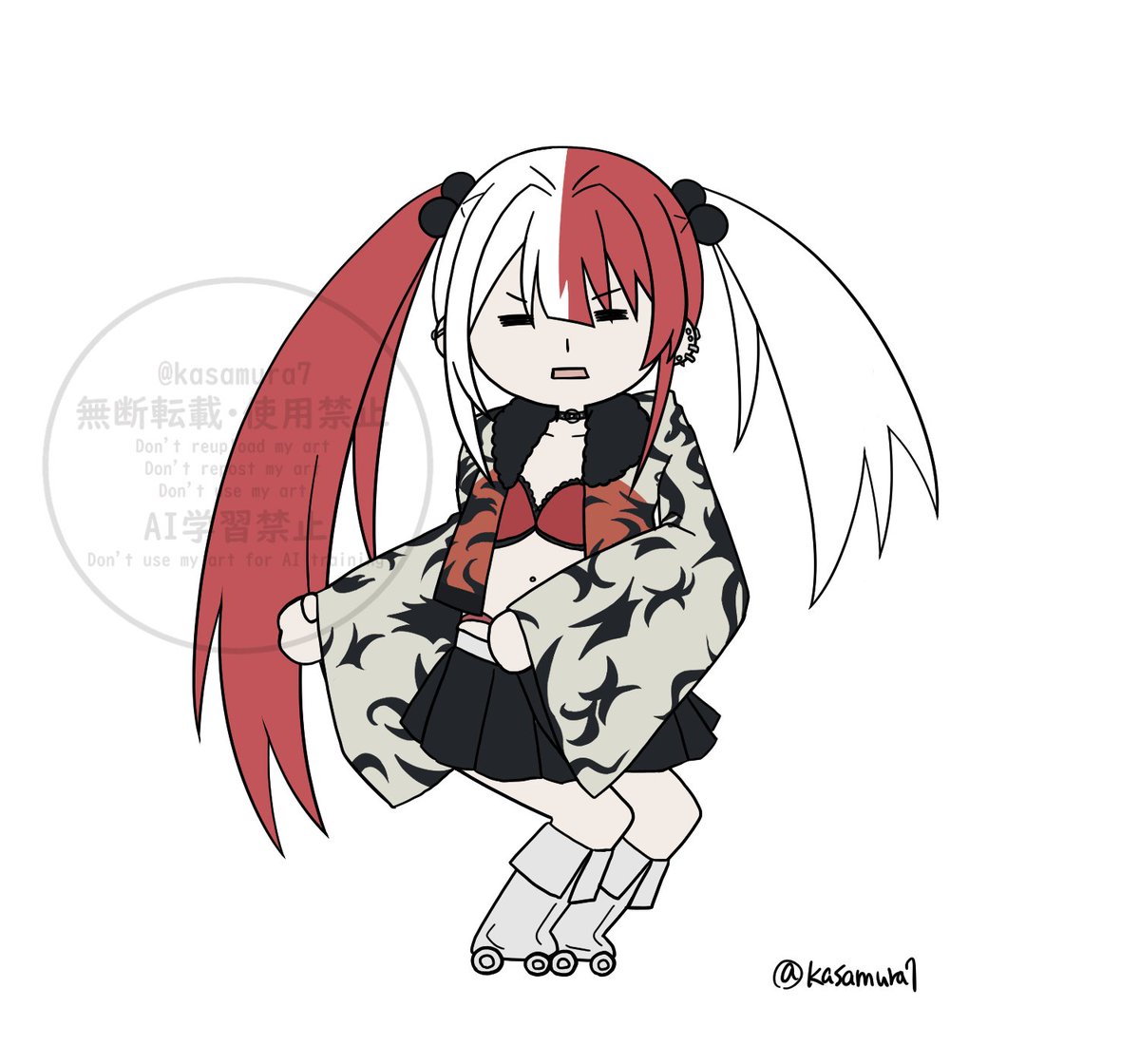 チロル　0527 Chrome Hearts White Patent Leather Cross Half Zip Sweatshirt