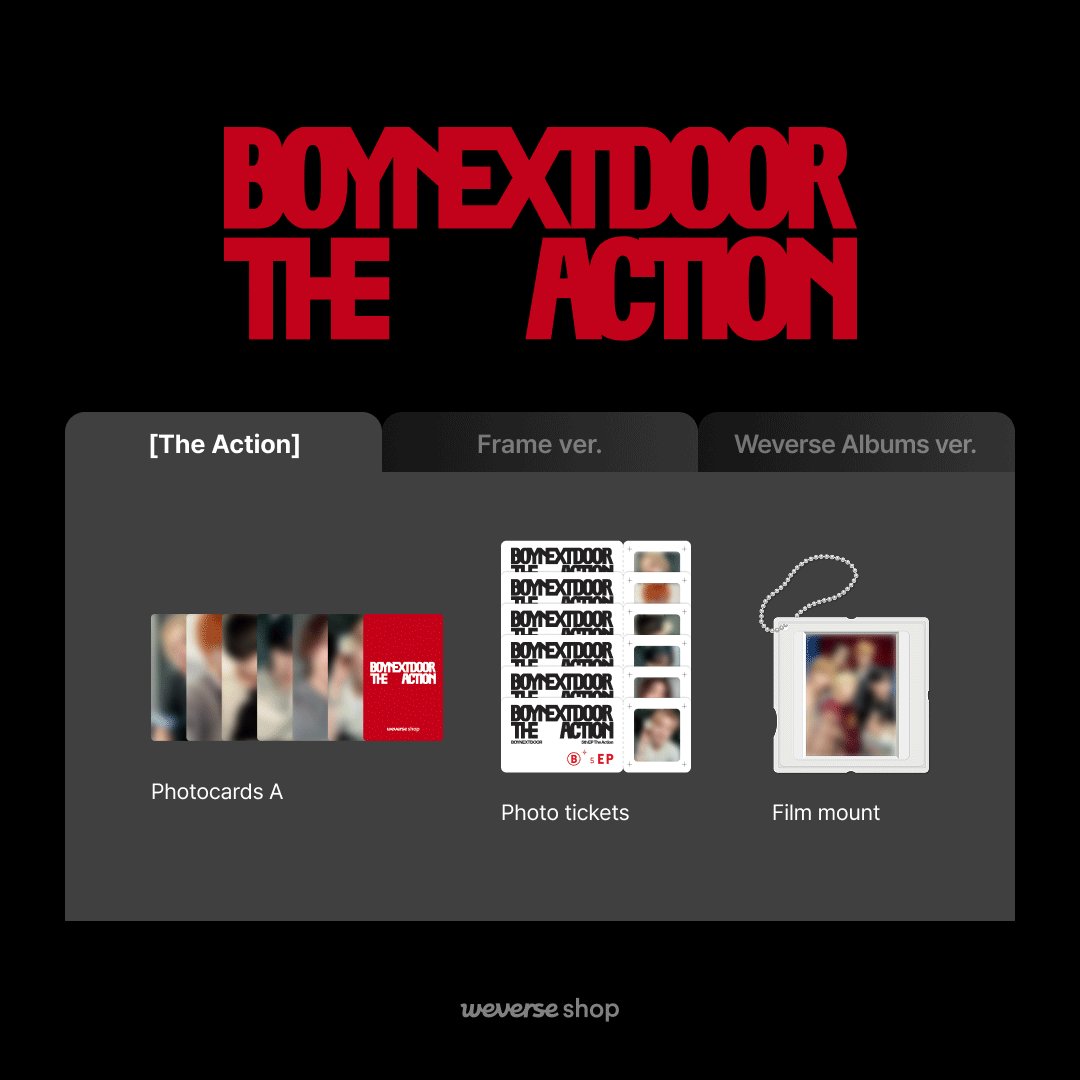 📸#BOYNEXTDOOR (@BOYNEXTDOOR_KOZ) 5th EP『The Action』予約購入者