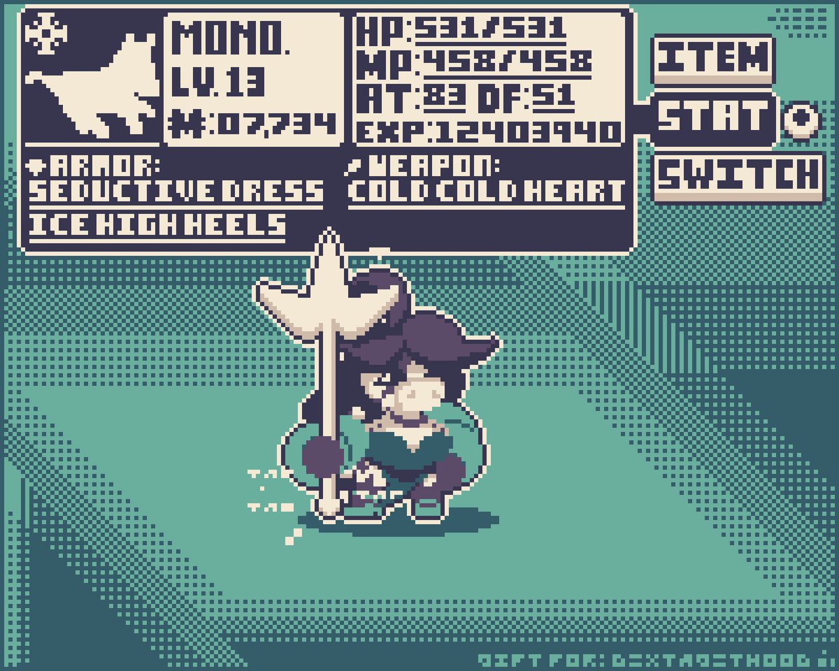 Gift for @DexterGT4 #aseprite #pixelart #ドット絵 #pixelartist