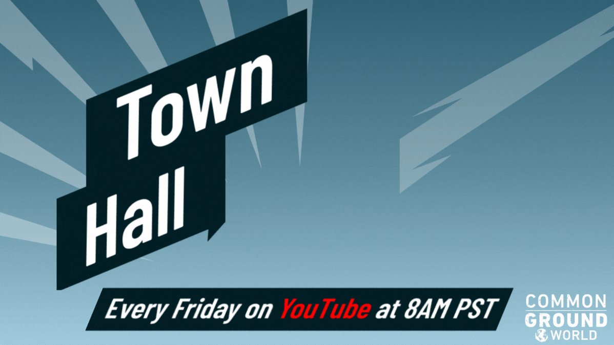 Common Ground World on X: We're back on that Town Hall flow🤩 Join us for  our weekly Town Hall on  at 8AM PST this Friday!🙌   / X