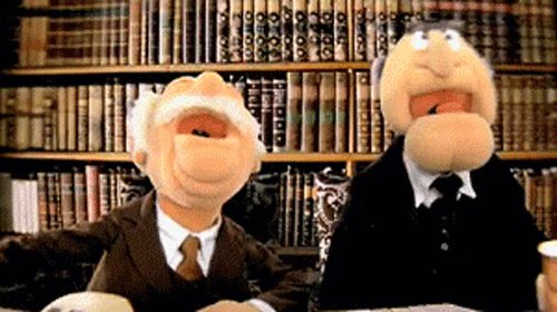 Twitter is like getting to be those two old guys from the muppets. Commenting on everything. It&rsquo;s terrible