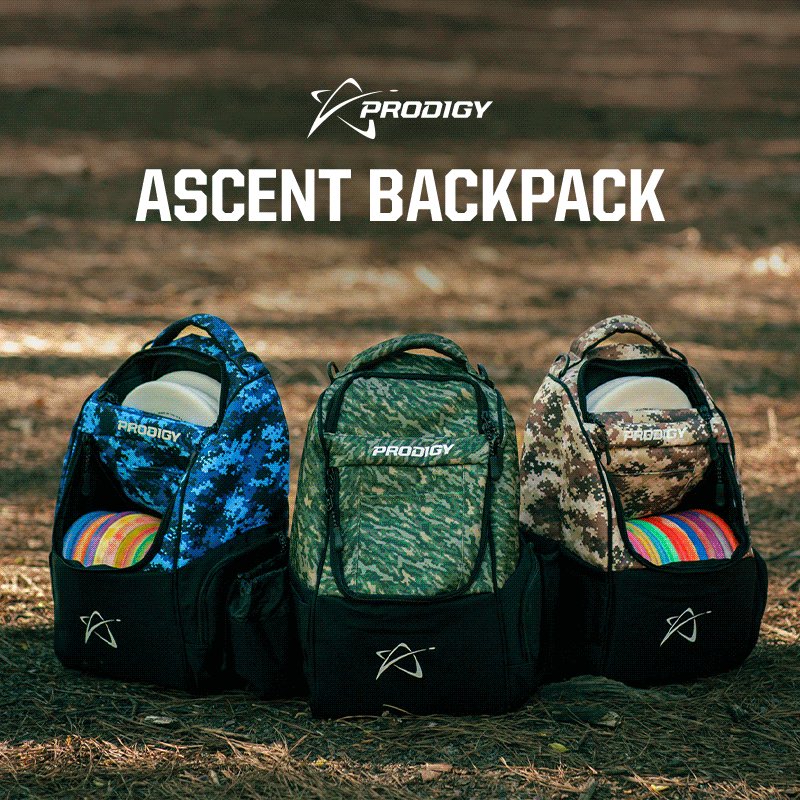 Prodigy Disc on X: The Ascent disc golf backpack is the perfect choice for  anyone who wants an affordable, high-quality bag, with a capacity for up to  20 discs and available in