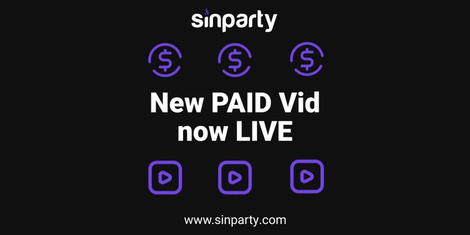 Time to party! Just uploaded a new paid video on @sinparty that might get your heart rate up.... See<a href="/tag/sinparty"class="tags"><span>#sinparty</span></a>
