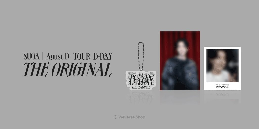 BTS | SUGA | Agust D TOUR 'D-DAY' The Original SET