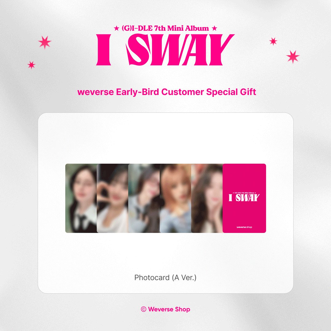GIDLE (@G_I_DLE) 7th Mini Album [I SWAY] 얼리버드&예약 구매자 혜택