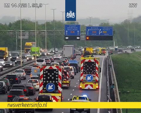 Ongeval op de A28 veroorzaakt forse vertraging
