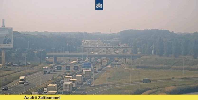 Ongeval op A2 bij Kerkdriel