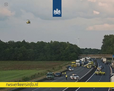 Hulpdiensten aanwezig bij ongeval op A67 richting Eindhoven