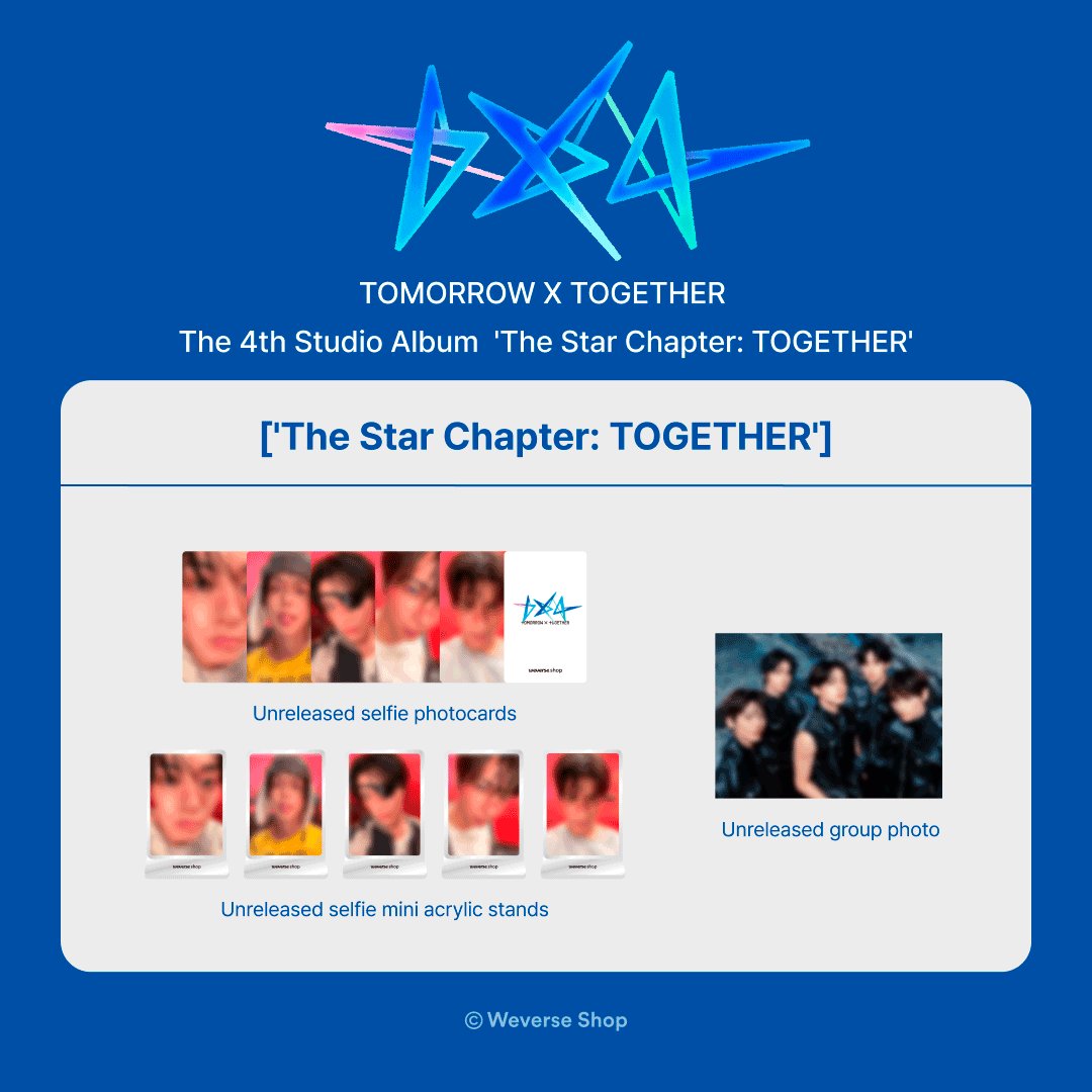 THE STAR CHAPTER:TOGETHER weverse 特典 ⏱️#TOMORROW_X_TOGETHER (@TXT_bighit) The 4th Studio Album 'The