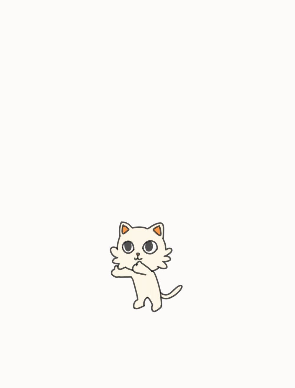 ねこまみれ 木製コースター ねこまみれシリーズ 「のびる・白」: せとうち