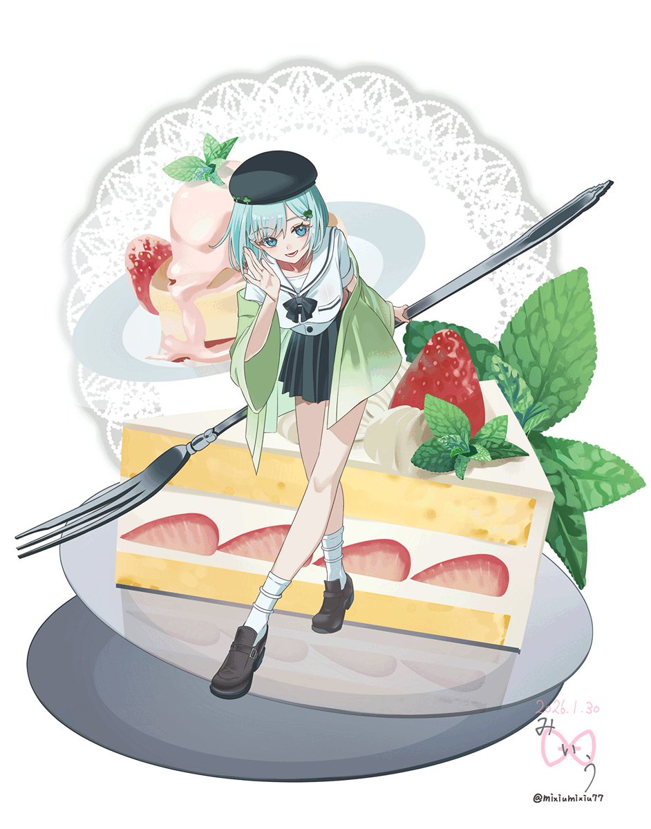 mintoame_can さん家のミントちゃんを描かせて貰いました*⸜(* ॑꒳ ॑