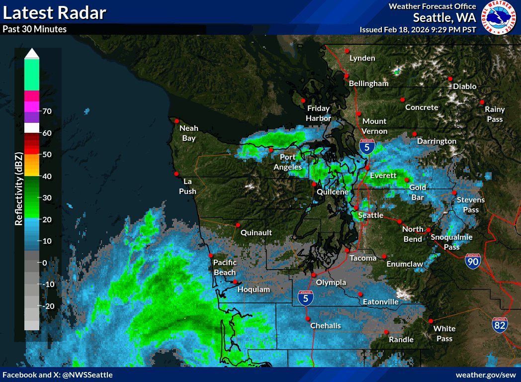 눈/비 혼재, 목요일까지 지속