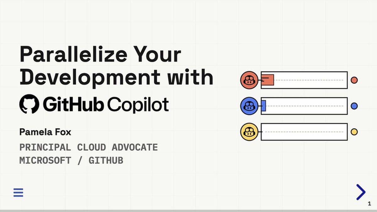 Just gave my talk @WeAreDevs on "Parallelize your Development with GitHub Copilot" Slides @…